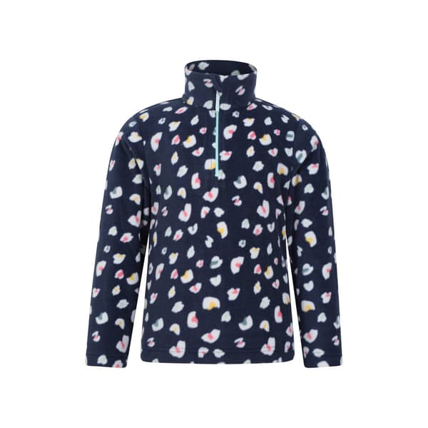 Mountain Warehouse Childrens/Kids Endeavour Animal Print Half Zip Fleece Top