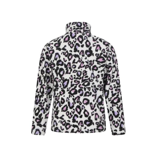 Mountain Warehouse Endeavour Leopard Print Half Zip Fleece Top för barn/ungdomar