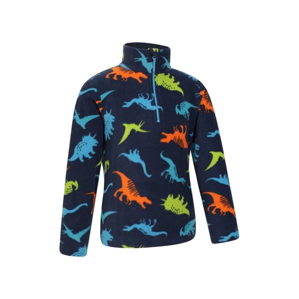 Mountain Warehouse Barn/Kids Pursuit Dinosaurie Skelett Halv dragkedja Fleece Top