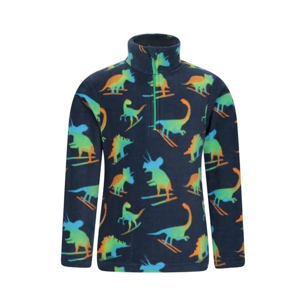 Mountain Warehouse Barn/Kids Pursuit Dinosaurie Skelett Halv dragkedja Fleece Top