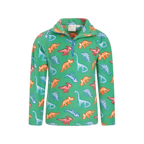 Mountain Warehouse Barn/Kids Pursuit Dinosaurie Skelett Halv dragkedja Fleece Top