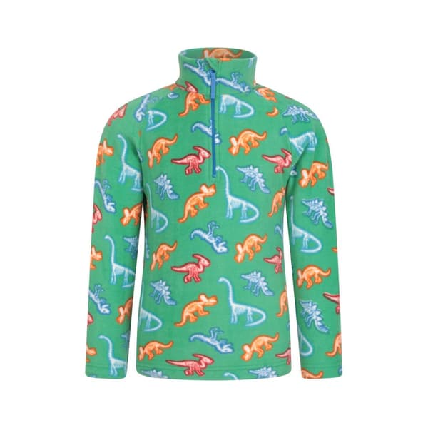 Mountain Warehouse Barn/Kids Pursuit Dinosaurie Skelett Halv dragkedja Fleece Top