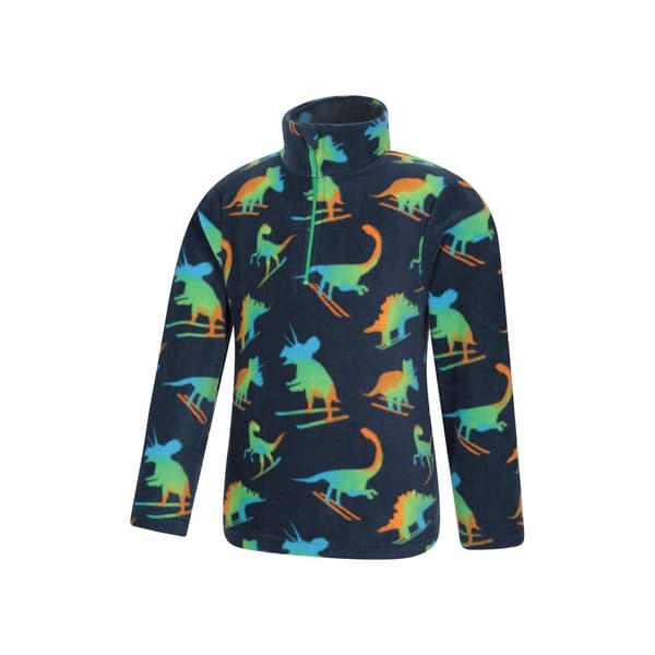 Mountain Warehouse Barn/Kids Pursuit Dinosaurie Skelett Halv dragkedja Fleece Top