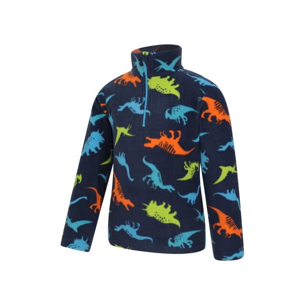 Mountain Warehouse Barn/Kids Pursuit Dinosaurie Skelett Halv dragkedja Fleece Top