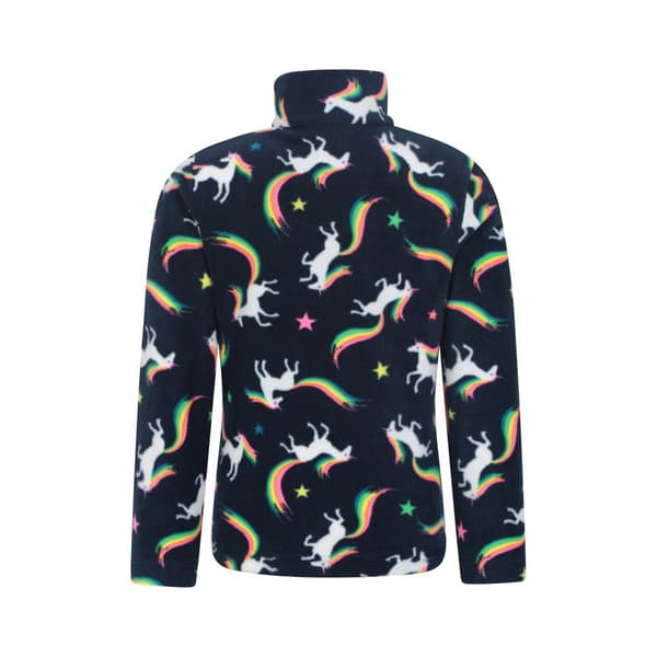 Mountain Warehouse Endeavour Unicorn Half Zip Fleece Top för barn/ungdomar