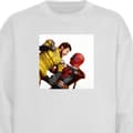 Miniatyrbilde 1 av 6: Sweatshirt | Komfortabel Collegegenser for Voksne Deadpool & W