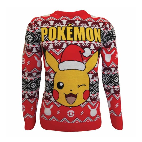 Pokemon Unisex Adult Pikachu Knitted Jumper
