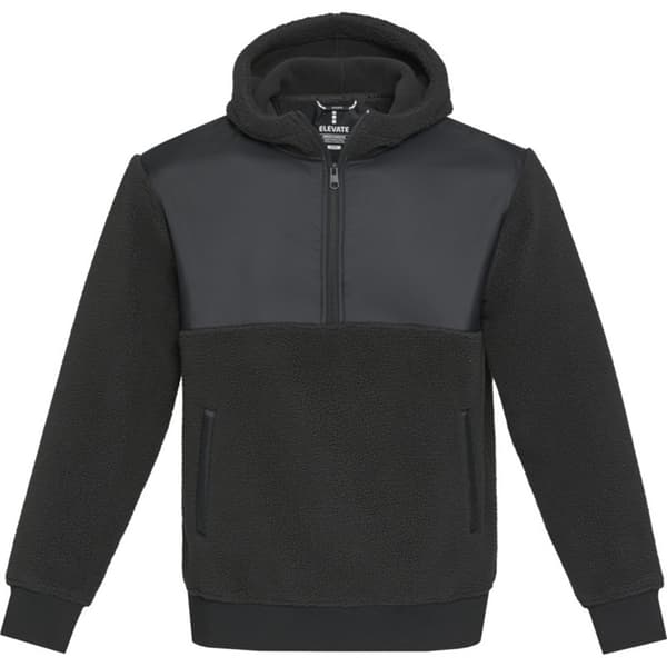 Elevate Unisex Adult Evans Hooded Sherpa Fleece Recycled Sweater Top