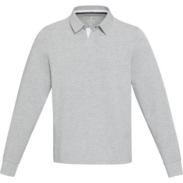Elevate Unisex Adult Clyde Organic Cotton Rugby Polo Sweatshirt