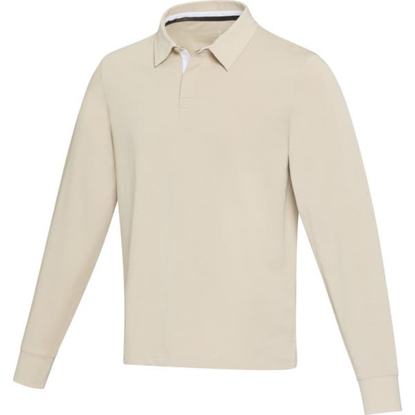 Elevate Unisex Adult Clyde Organic Cotton Rugby Polo Sweatshirt