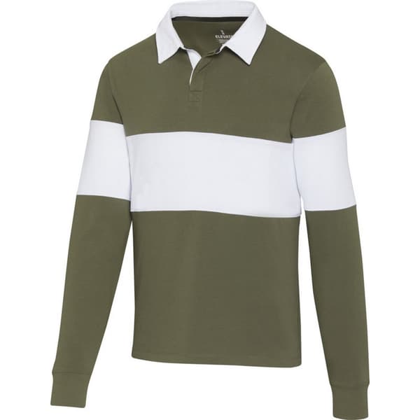 Elevate Unisex Adult Clyde Organic Cotton Rugby Polo Sweatshirt