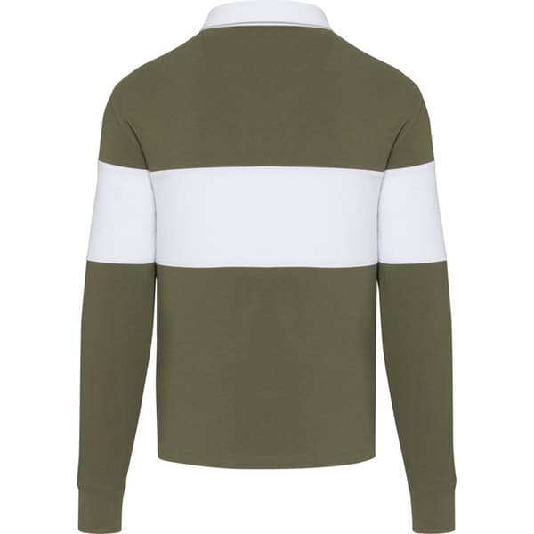 Elevate Unisex Adult Clyde Organic Cotton Rugby Polo Sweatshirt
