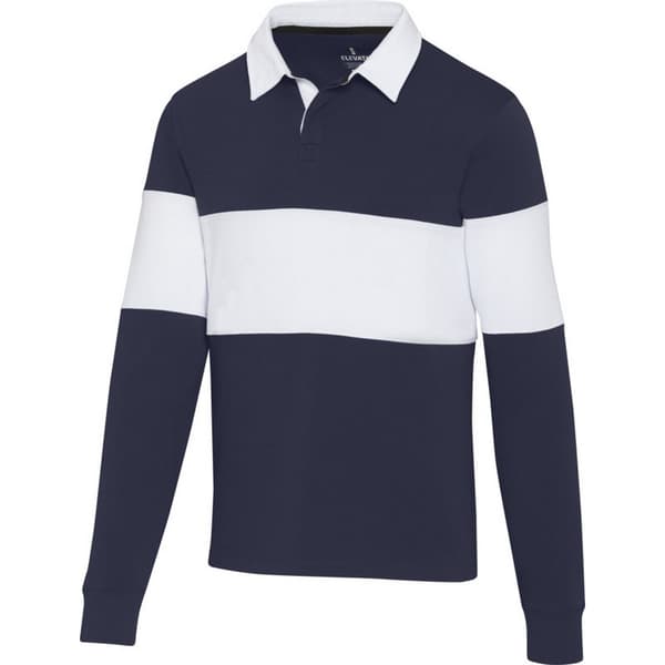 Elevate Unisex Adult Clyde Organic Cotton Rugby Polo Sweatshirt