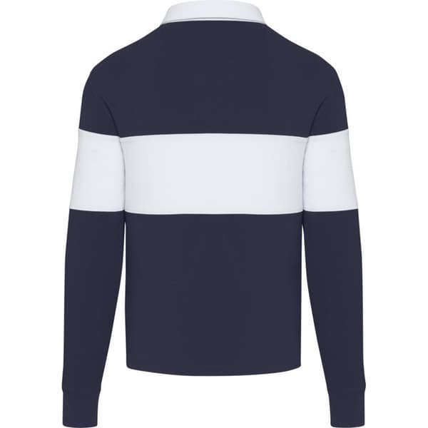 Elevate Unisex Adult Clyde Organic Cotton Rugby Polo Sweatshirt