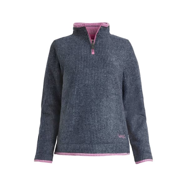 Weird Fish Womens/Ladies Beye Grid Eco Friendly Quarter Zip Fleece Top