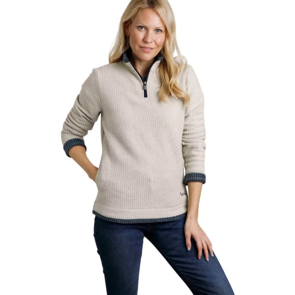 Weird Fish Womens/Ladies Beye Grid Eco Friendly Quarter Zip Fleece Top