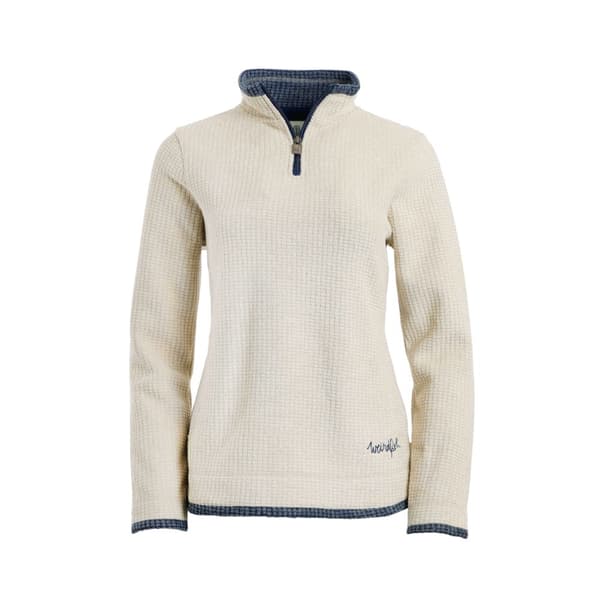 Weird Fish Womens/Ladies Beye Grid Eco Friendly Quarter Zip Fleece Top