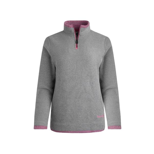 Weird Fish Womens/Ladies Beye Grid Eco Friendly Quarter Zip Fleece Top