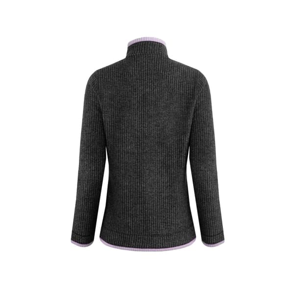 Weird Fish Beye Grid Eco Friendly Fleece-topp med kvarts dragkedja för dam/dam