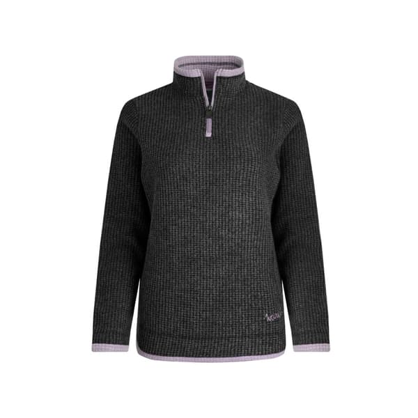 Weird Fish Beye Grid Eco Friendly Fleece-topp med kvarts dragkedja för dam/dam