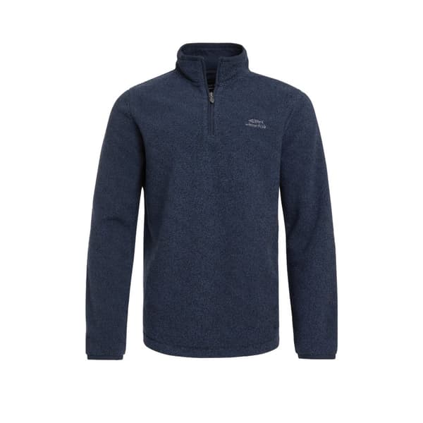 Weird Fish Mens Errill Textured Eco Friendly Quarter Zip Fleece Top
