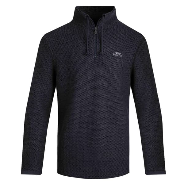 Weird Fish Mens Cruiser Macaroni Quarter Zip Pullover Navy S