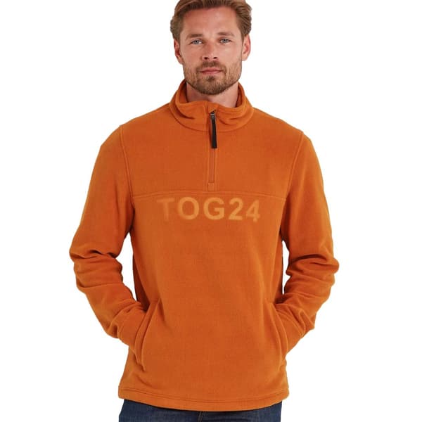 TOG24 Mens Brandon Zip Neck Fleece Top