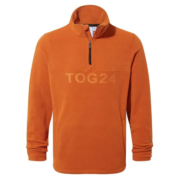 TOG24 Mens Brandon Zip Neck Fleece Top