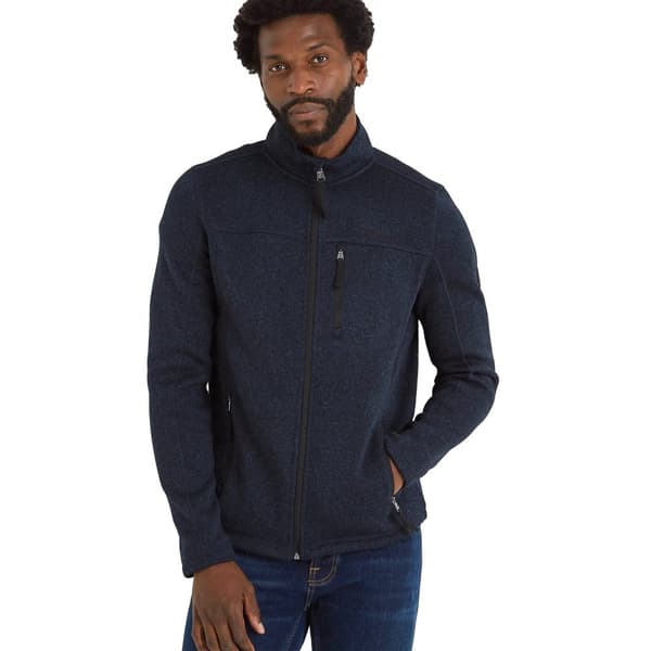TOG24 Mens Cresswell Marl Knitlook Fleece Jacket