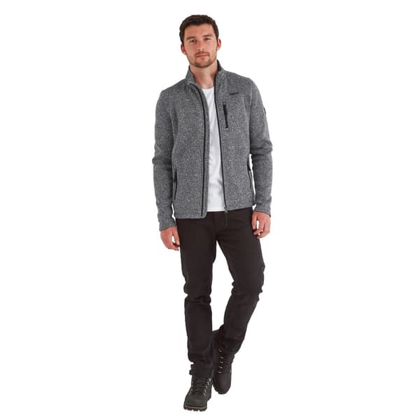 TOG24 Mens Cresswell Marl Knitlook Fleece Jacket