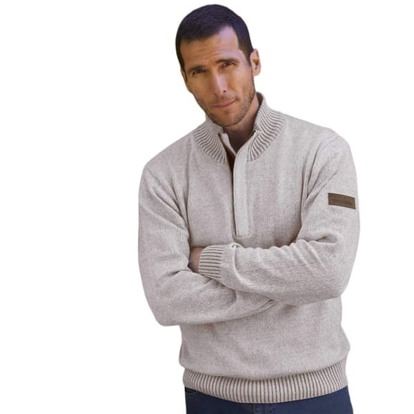 Atlas For Men Mens Stylish Knitted Marl Jumper