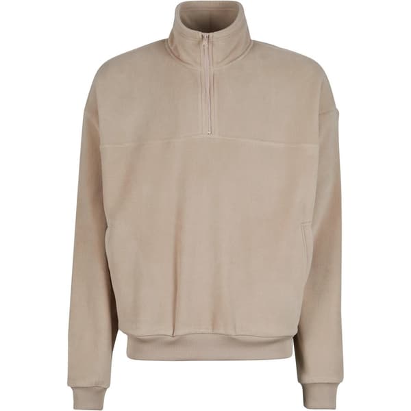 Urban Classics Mens Basic Polar Fleece Sweatshirt Warm Sand XXL