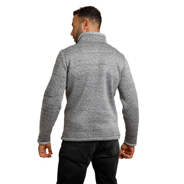 Weird Fish Mens Robins Herringbone Knitted Quarter Zip Pullover