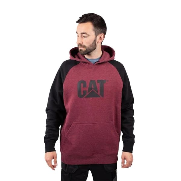 CAT Lifestyle Mens Hooded Raglan Sweatshirt