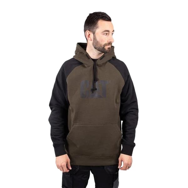 CAT Lifestyle Mens Hooded Raglan Sweatshirt