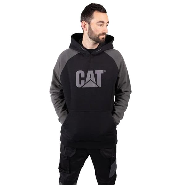 CAT Lifestyle Mens Hooded Raglan Sweatshirt