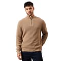 Miniatyrbilde 1 av 3: Burton Mens Ribbed Cotton Blend Half Zip Jumper