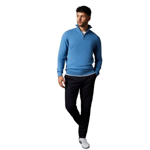 Burton Mens Cotton Quarter Zip Jumper