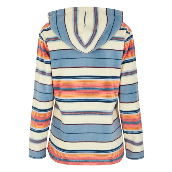 Weird Fish Dam/Lady Lana Stripe Microfleece Quarter Zip Hoodie