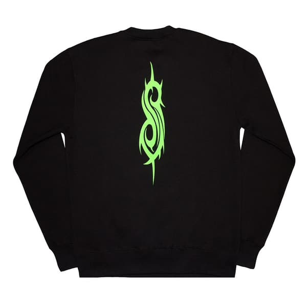 Slipknot Unisex Adult Green Demon Back Print Oversized Sweatshirt