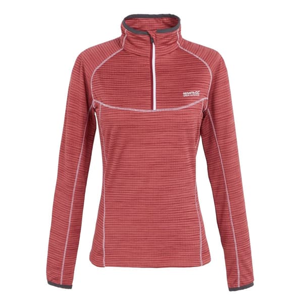 Regatta Womens/Ladies Yonder II Half Zip Fleece Top Rumba Red 16 UK