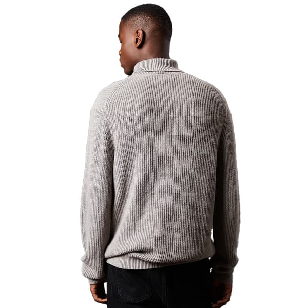 Burton Mens Ribbed Cotton Blend Roll Neck Jumper