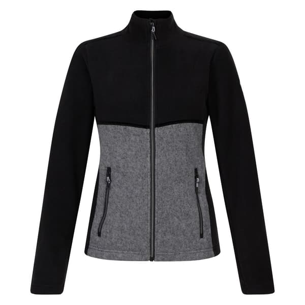 Dare 2B Thriving Fleecejacka för dam och dam Black/Charcoal Grey Marl 16 UK