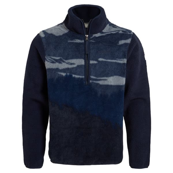 Craghoppers Mens National Trust Hathers Half Zip Fleece Top Blue Navy S