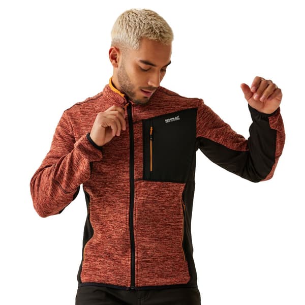 Regatta Mens Baslinn Marl Full Zip Fleece Jacket