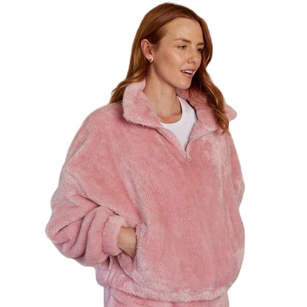 Brand Lab Womens/Ladies Fluffy Quarter Zip Fleece Top