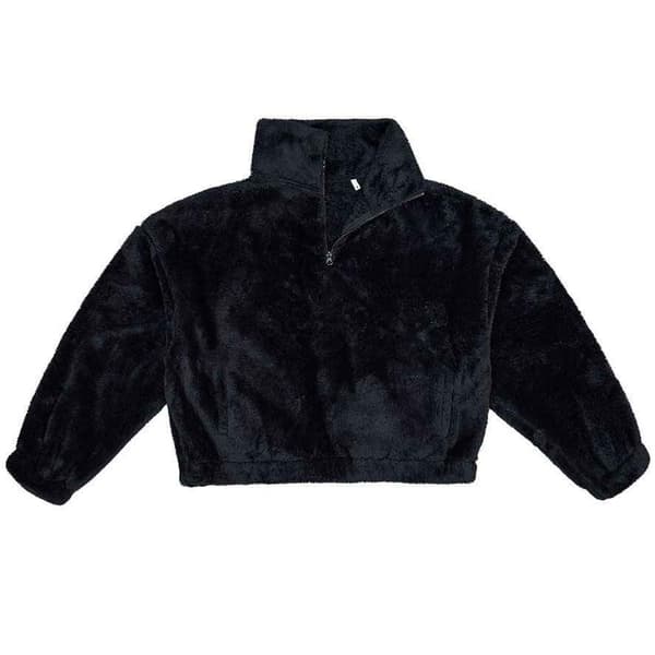 Brand Lab Womens/Ladies Fluffy Quarter Zip Fleece Top