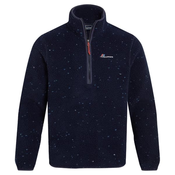 Craghoppers Mens Tatton Flecked Half Zip Fleece Top Blue Navy S