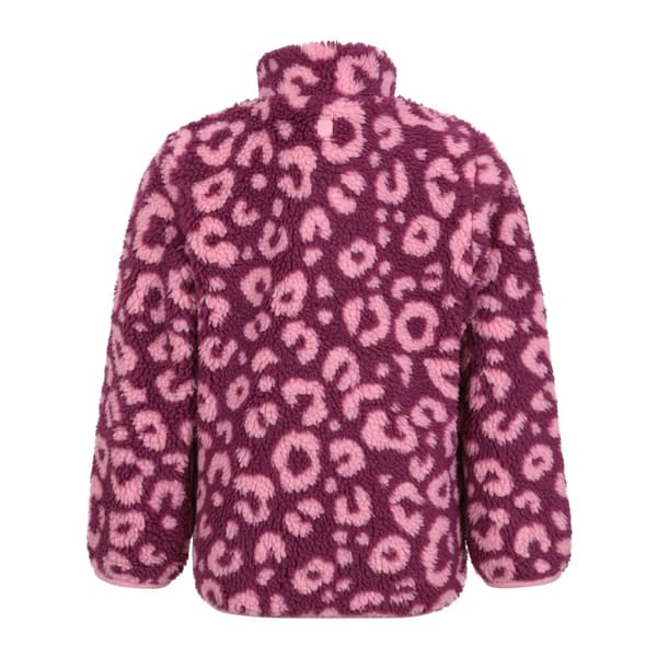 Mountain Warehouse Childrens/Kids Ember Leopard Print Borg Fleece Top