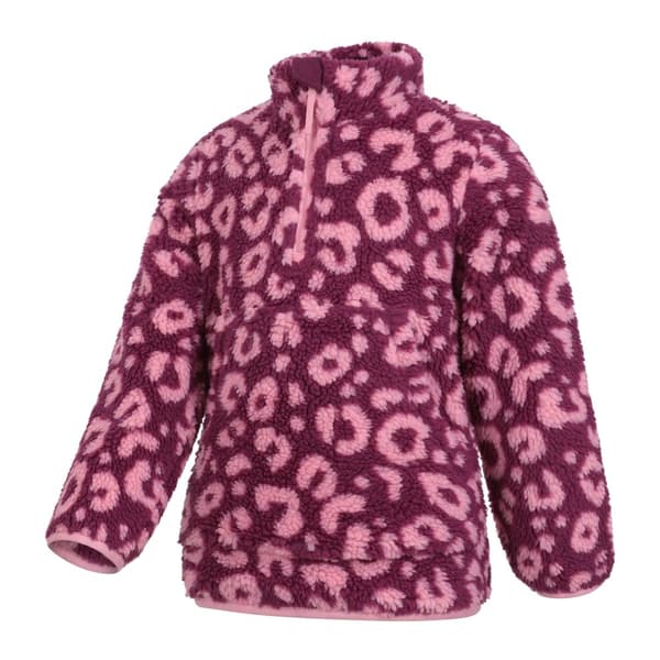 Mountain Warehouse Childrens/Kids Ember Leopard Print Borg Fleece Top